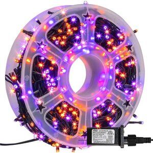 164FT 500 LED Halloween Lights, 8 Modes Waterproof Plug in String Lights